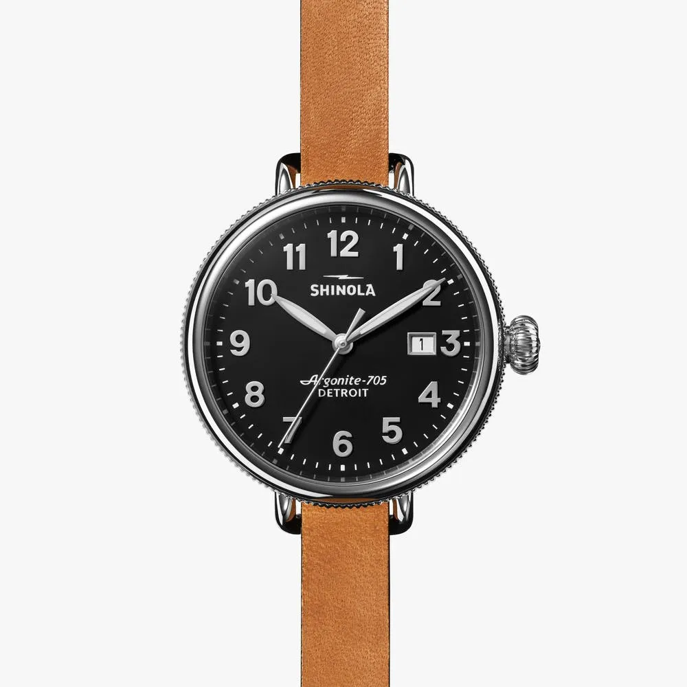 Shinola Big Birdy Stainless Steel & Leather-Strap Watch S0120208732