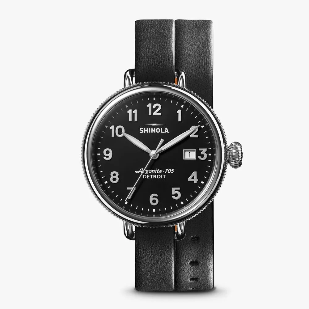 Shinola Big Birdy Stainless Steel & Leather-Strap Watch S0120208732