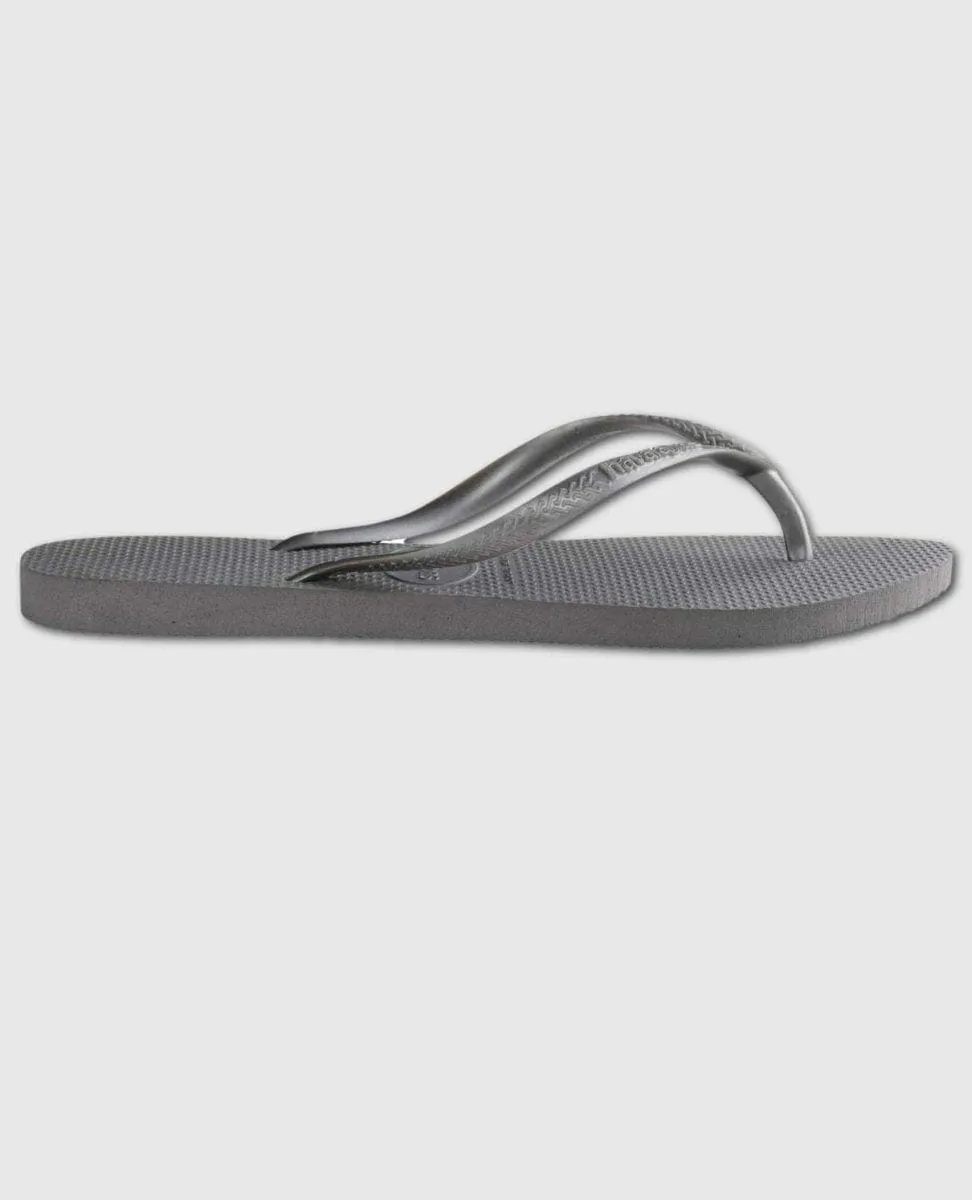 Silver Slim Flip Flop