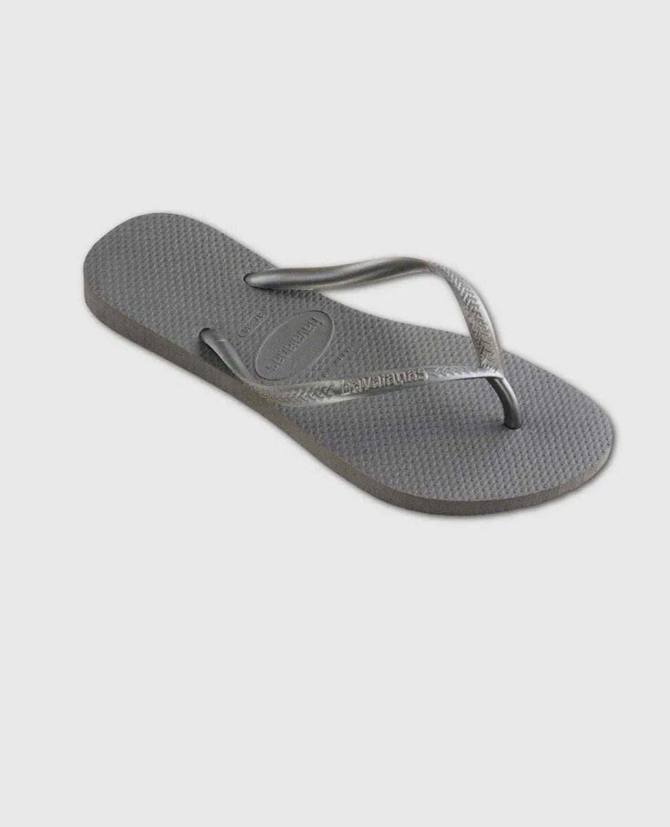 Silver Slim Flip Flop