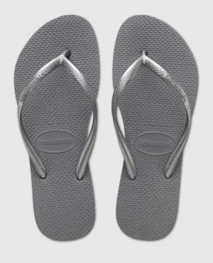 Silver Slim Flip Flop