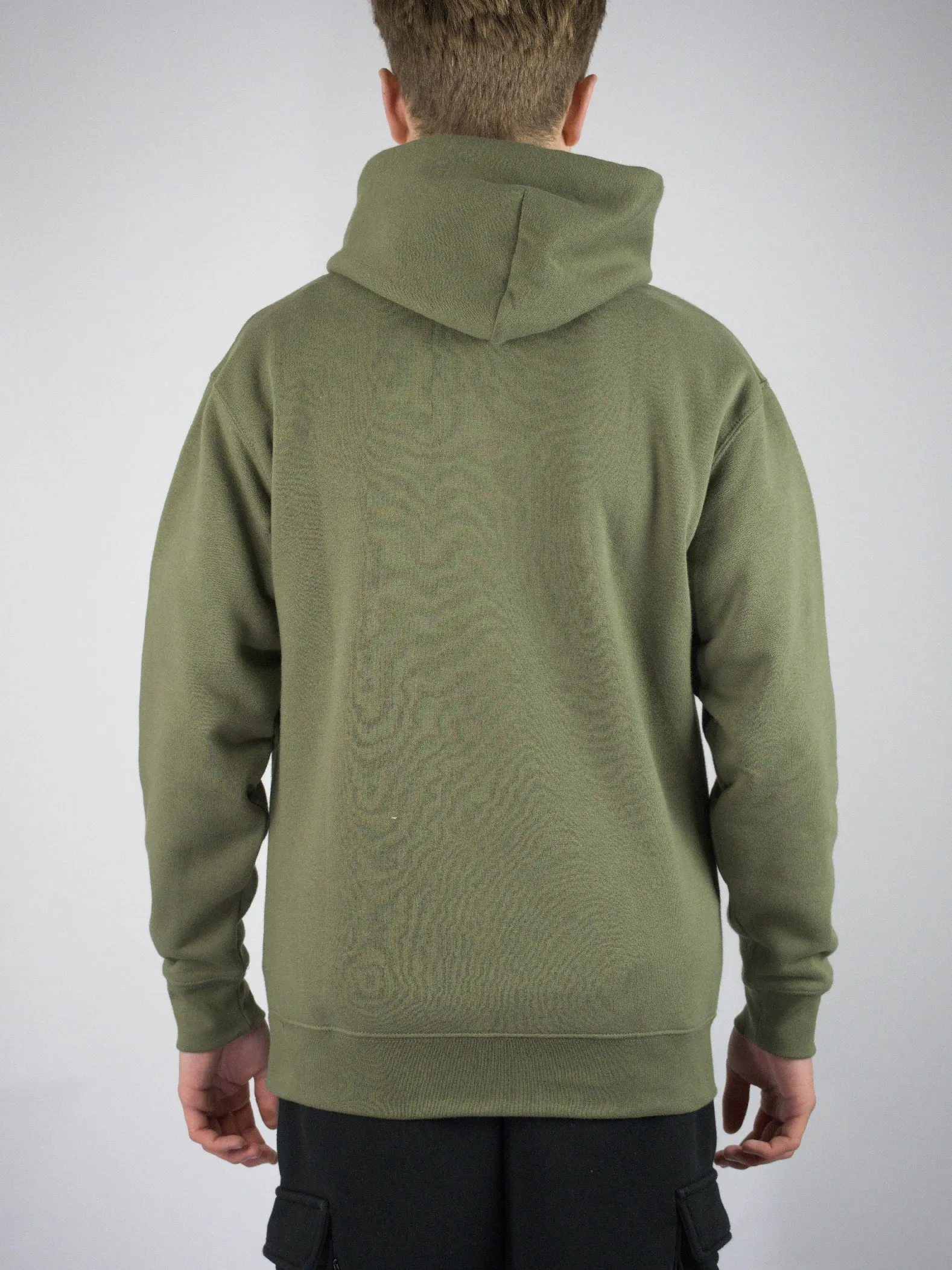 Sour Solution - Army Pull Over Hoodie - Olive Green