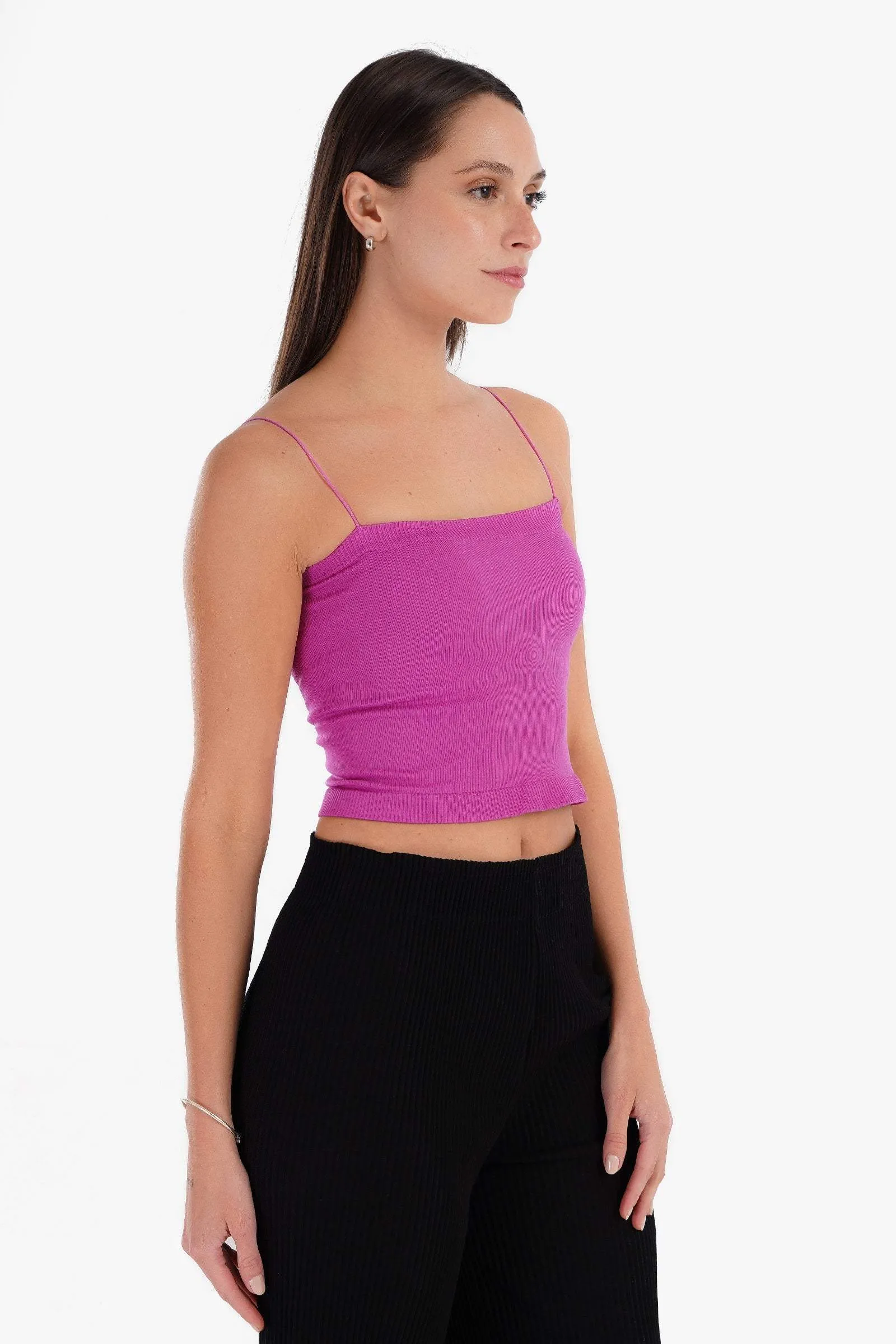 Spaghetti Straps Cropped Top