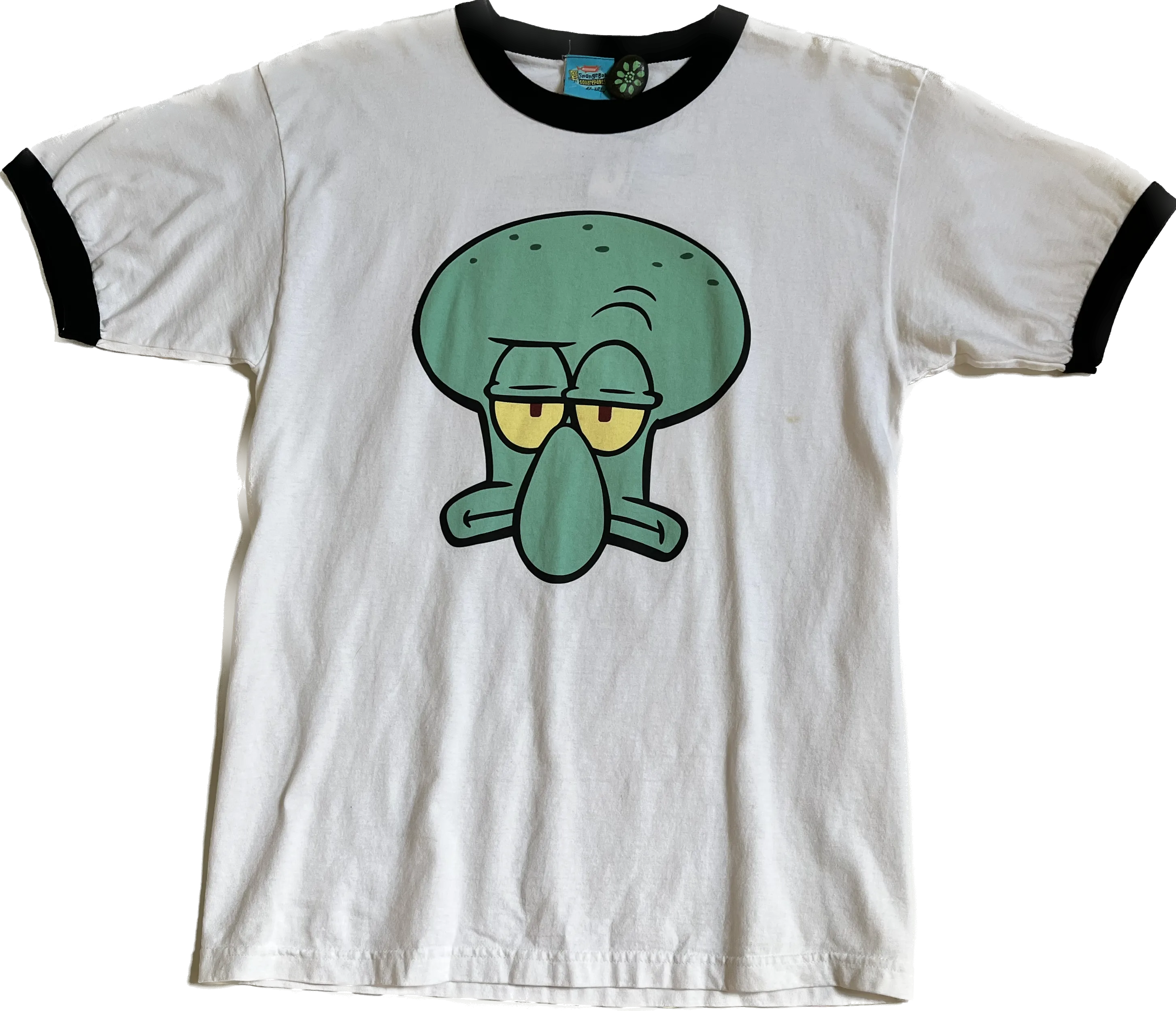 Squidward 'How Did I Get Surrounded By Such Losers' Spongebob Nickelodeon White Tee