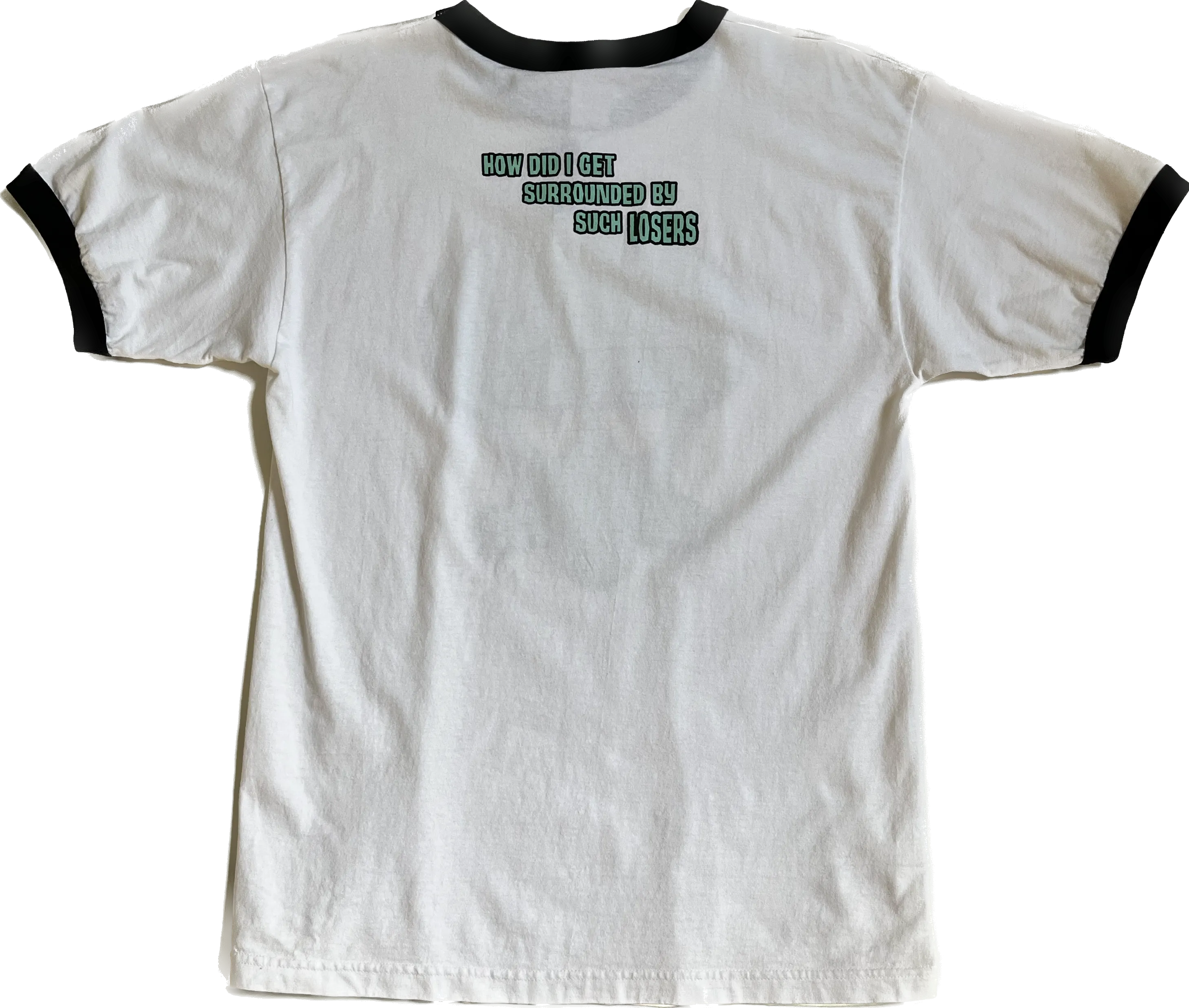 Squidward 'How Did I Get Surrounded By Such Losers' Spongebob Nickelodeon White Tee