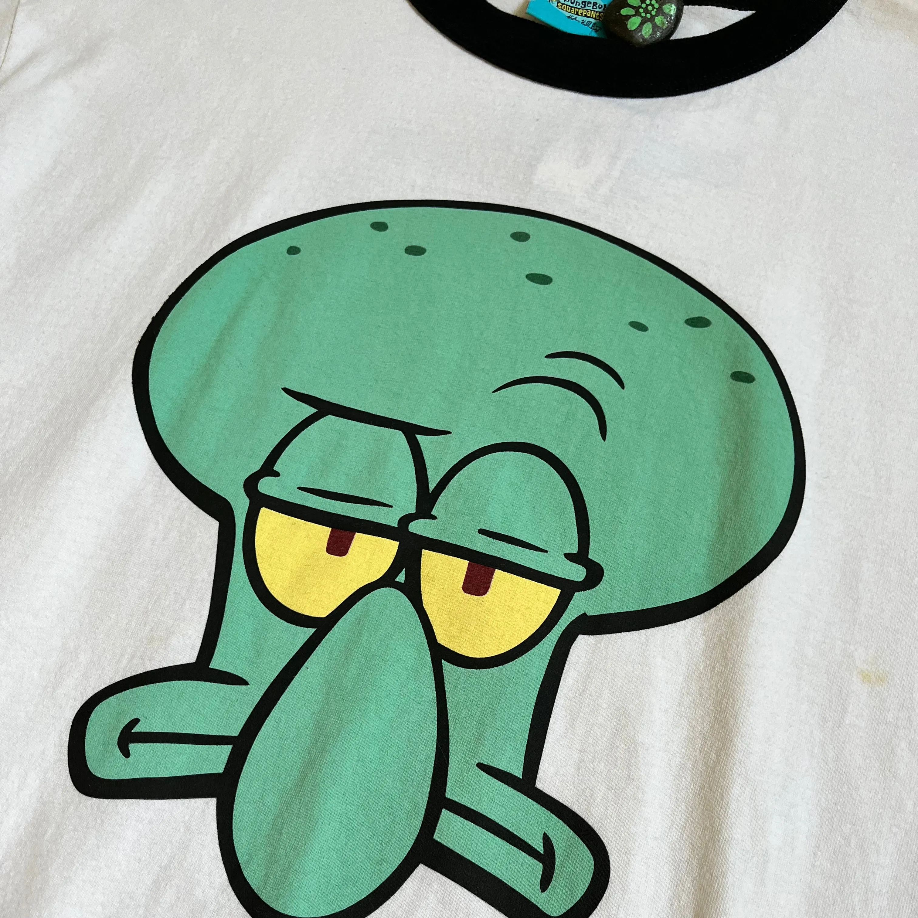 Squidward 'How Did I Get Surrounded By Such Losers' Spongebob Nickelodeon White Tee