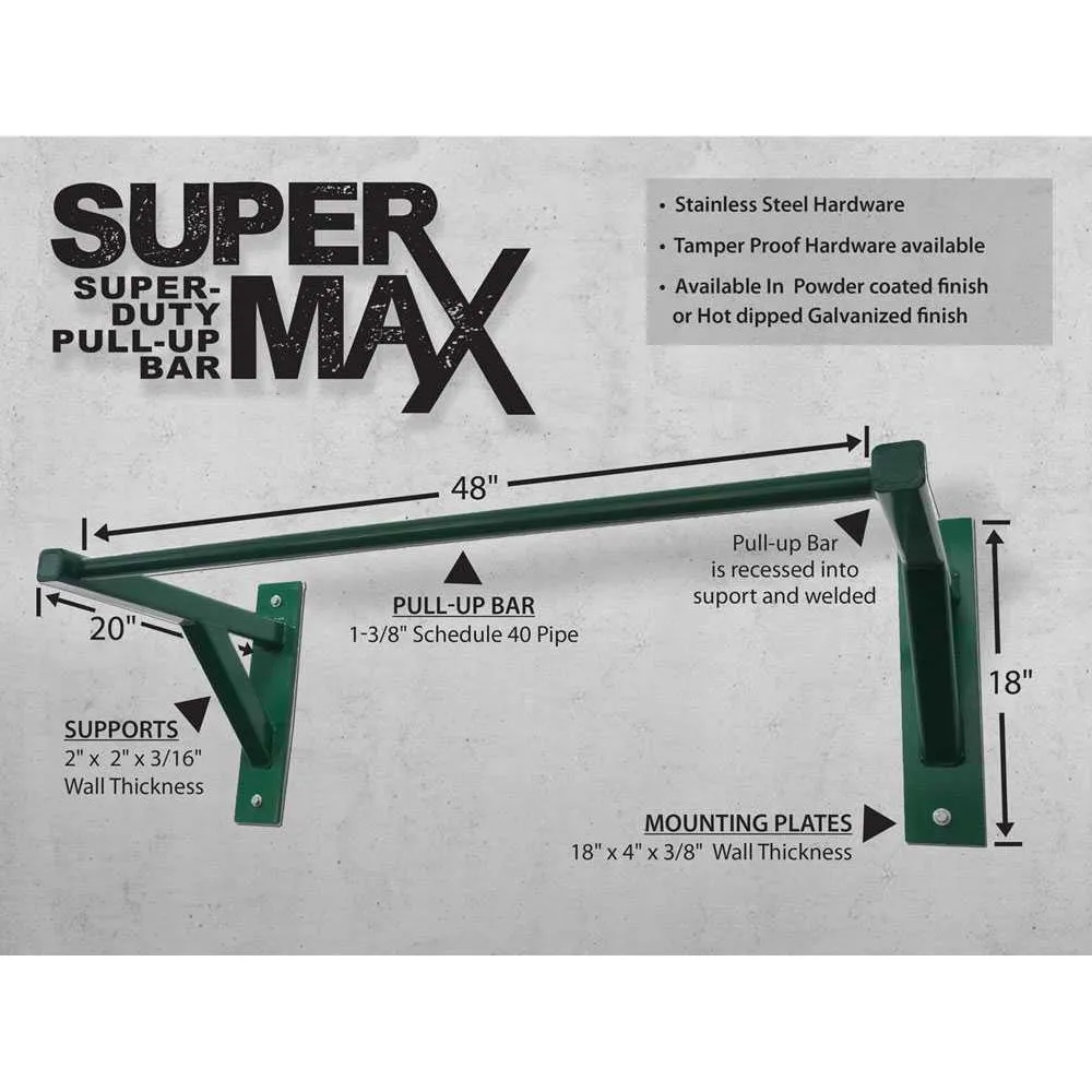 SuperMAX Super Duty Pull Up Bar