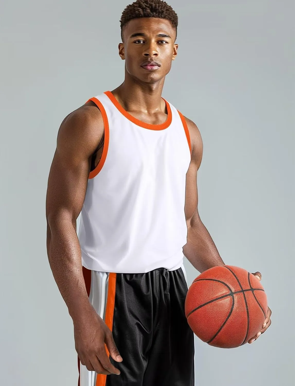 Tank Tops for Men Athletic Jersey Ringer Tanks for Sports Sleeveless Shirts