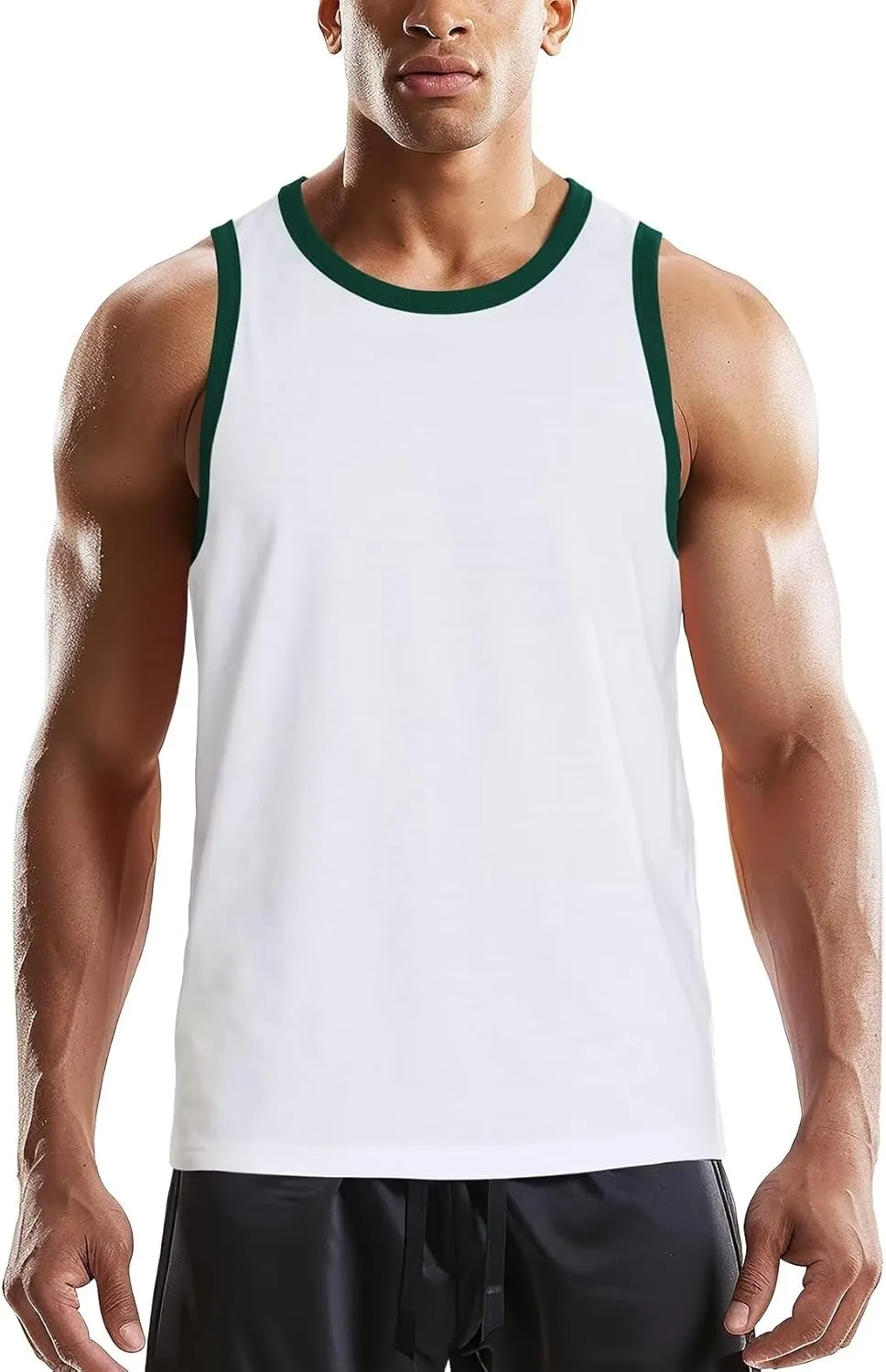 Tank Tops for Men Athletic Jersey Ringer Tanks for Sports Sleeveless Shirts