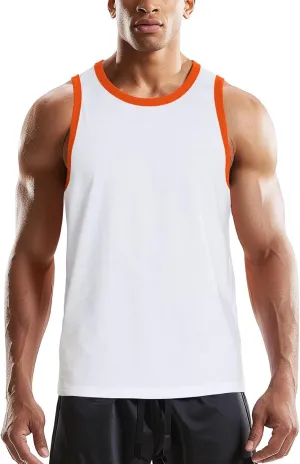 Tank Tops for Men Athletic Jersey Ringer Tanks for Sports Sleeveless Shirts