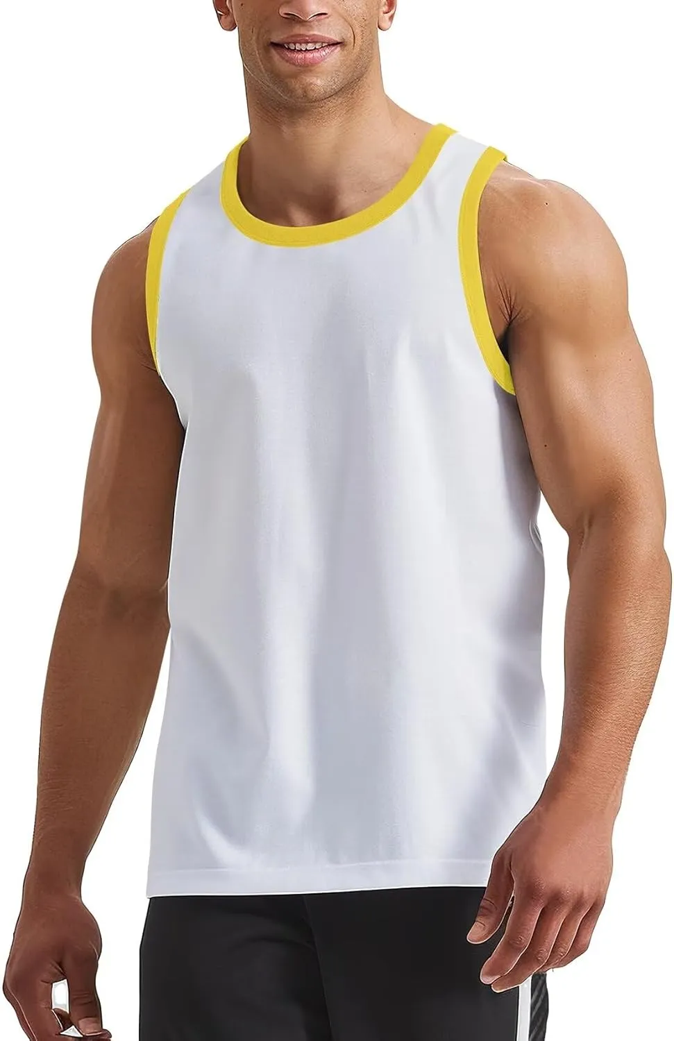 Tank Tops for Men Athletic Jersey Ringer Tanks for Sports Sleeveless Shirts