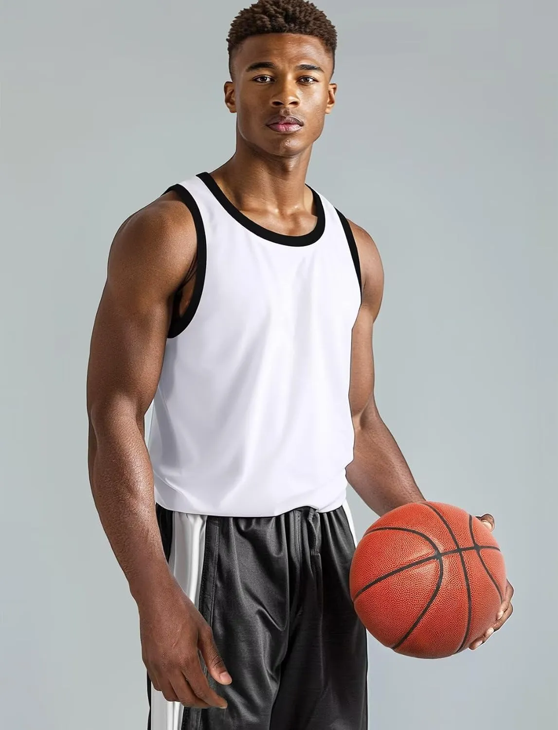 Tank Tops for Men Athletic Jersey Ringer Tanks for Sports Sleeveless Shirts