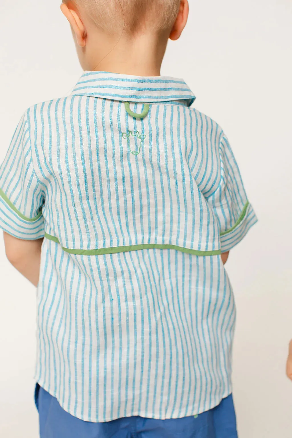 The Sea Shirt - Linen Stripe