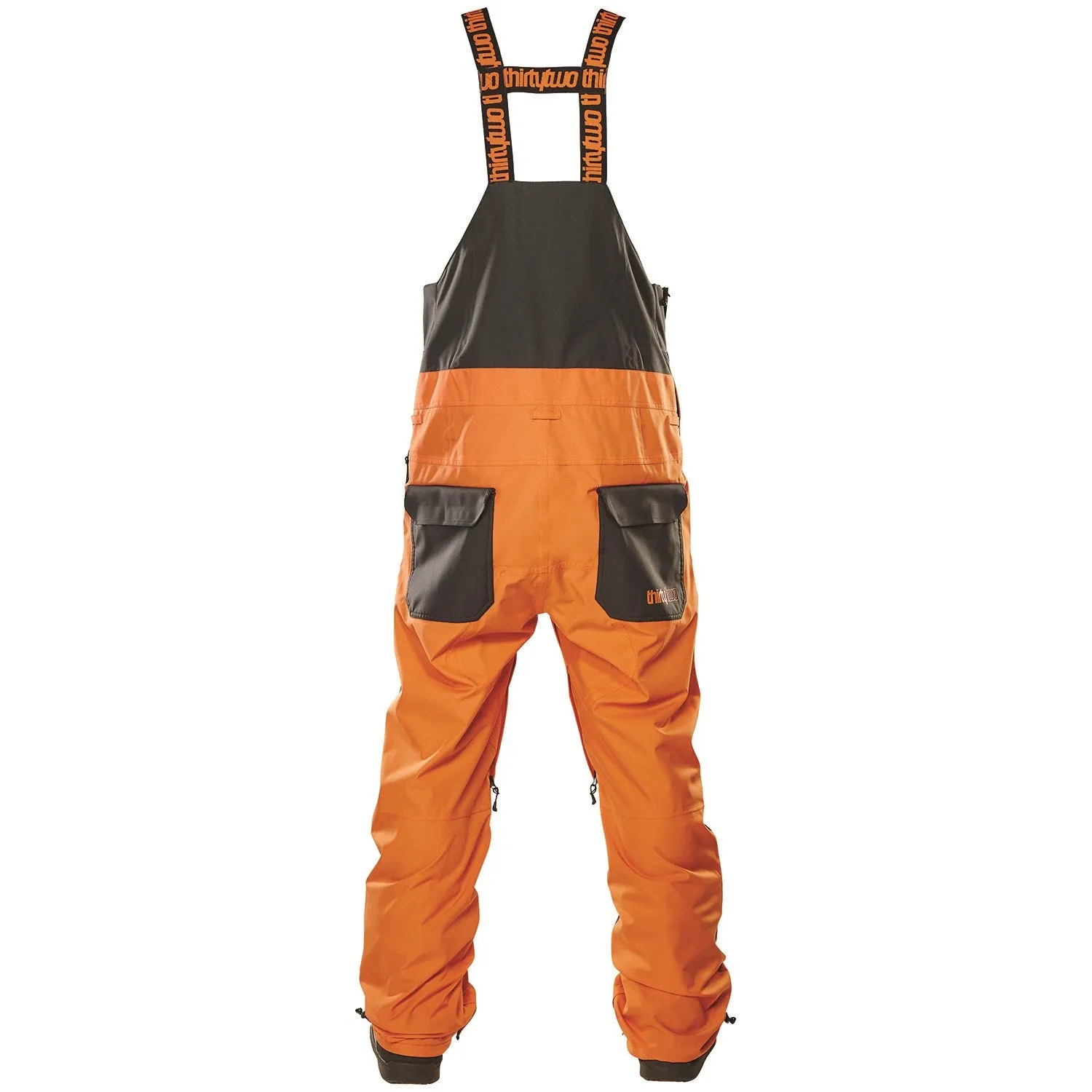 ThirtyTwo Basement Bib Pants Mens Orange