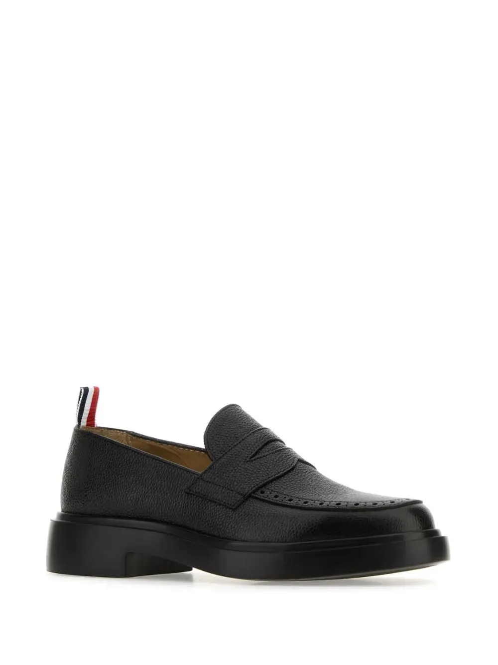 Thom Browne pebbled leather penny loafers