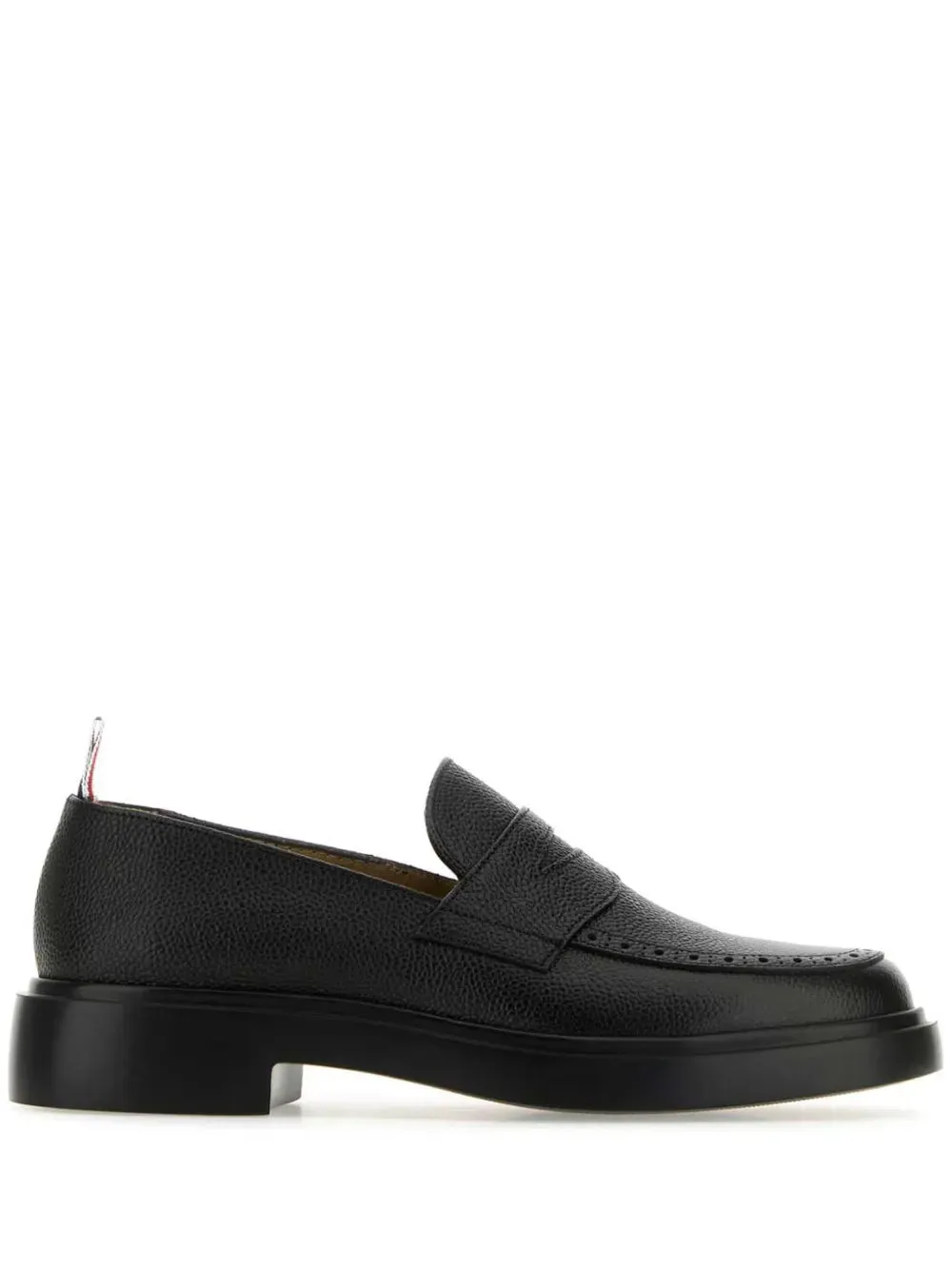Thom Browne pebbled leather penny loafers
