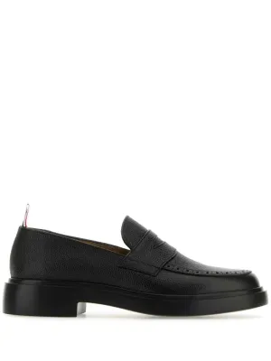 Thom Browne pebbled leather penny loafers