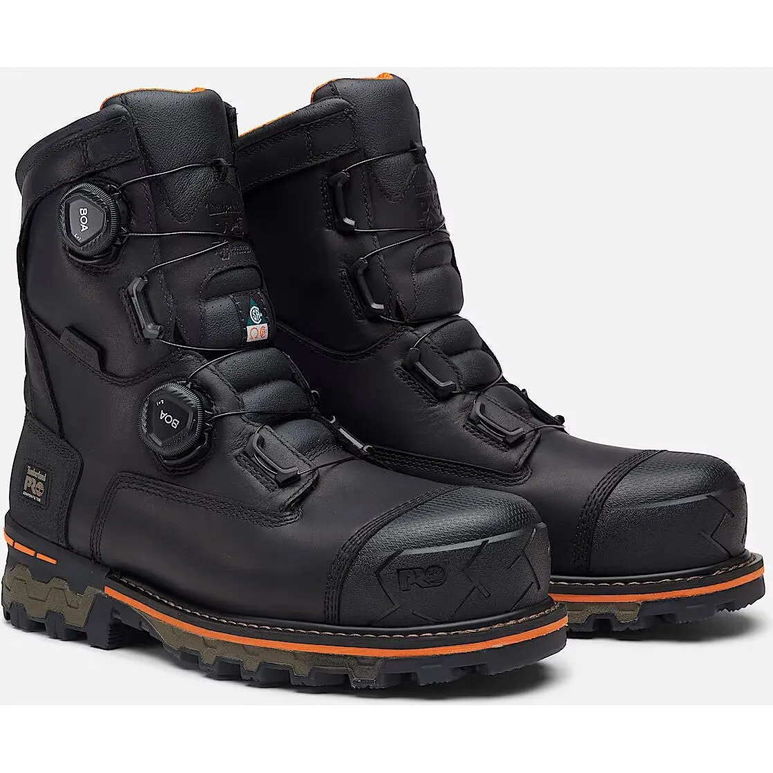 Timberland Pro Men's BOA Boondock 8" Composite Toe WP Work Boot- Black- TB0A67B3W02