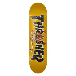 Toy Machine x Thrasher 8.5" Pyramid Sect Skateboard Deck - Yellow