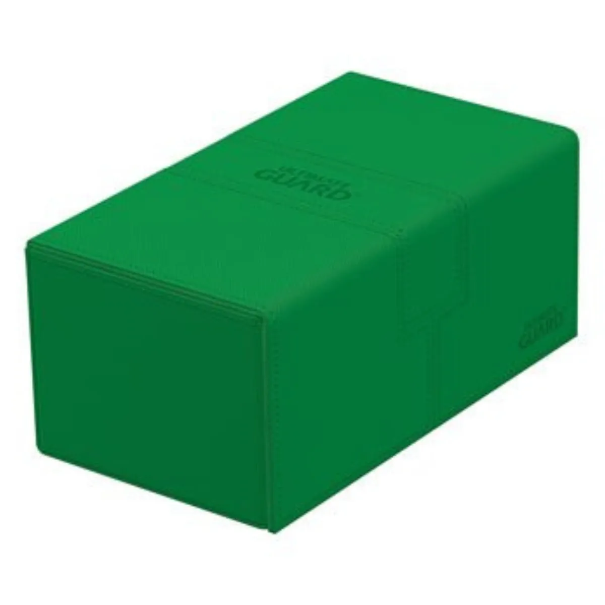 Ultimate Guard Twin Flip n Tray 200  XenoSkin Monocolor Green Deck Box