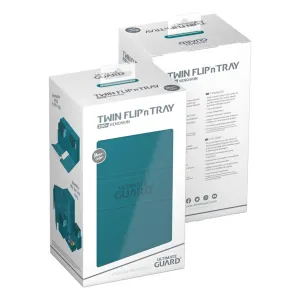Ultimate Guard Twin Flip n Tray 200  XenoSkin Monocolor Petrol Deck Box