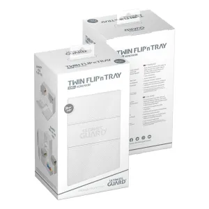 Ultimate Guard Twin Flip n Tray 200  XenoSkin Monocolor White Deck Box