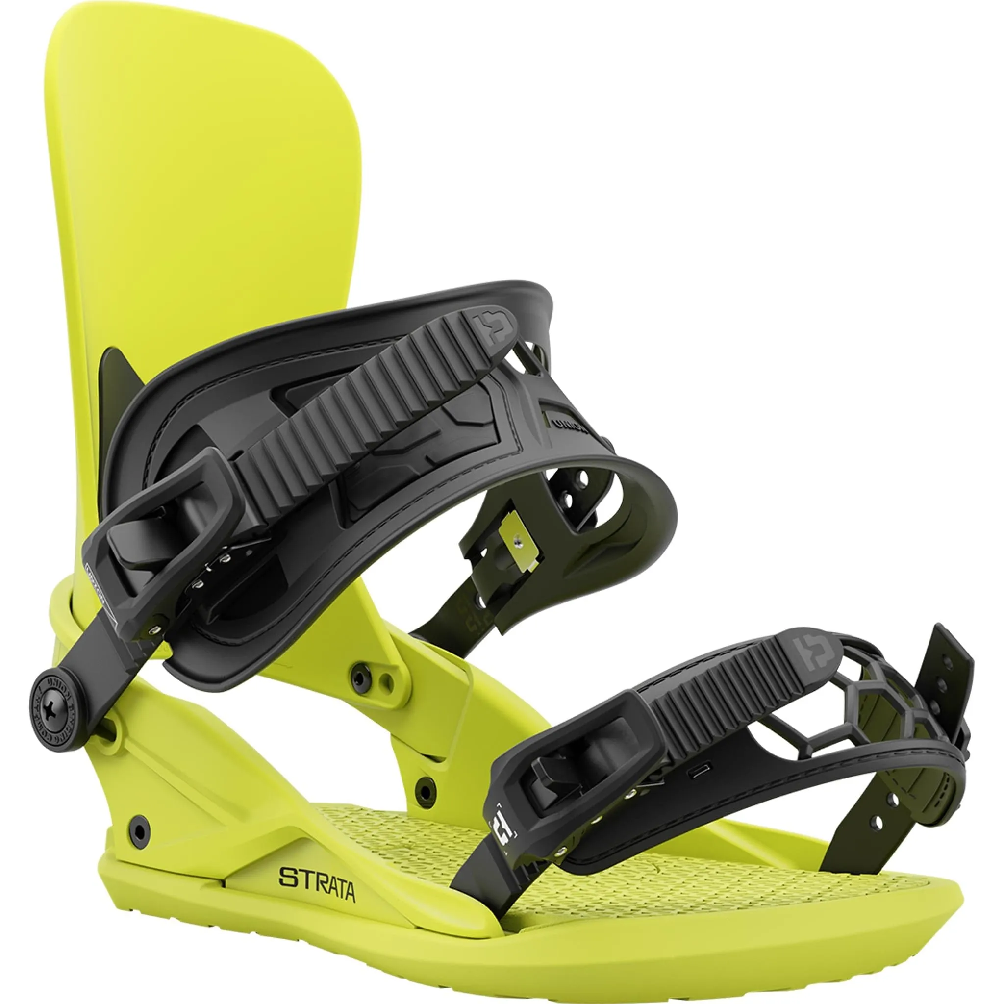 Union Strata Snowboard Binding Acid Green 2025
