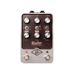 Universal Audio UAFX Ruby 63 Instrument Top Boost Amp Effects Pedal