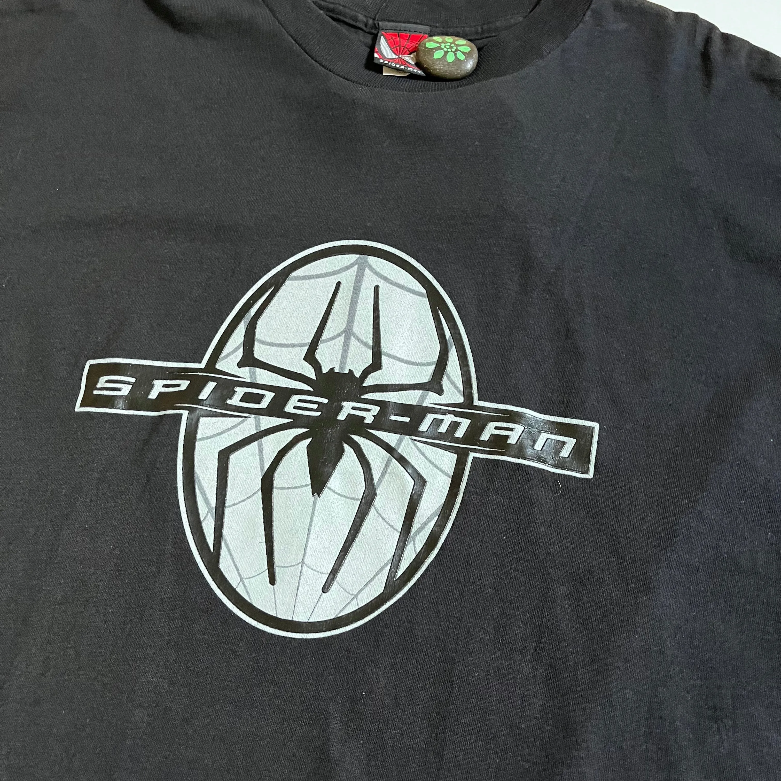 Vintage '02 Spider-Man Logo Black Graphic Tee Deadstock