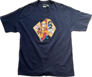 Vintage Y2K '02 Naruto Shippuden Team Blue Anime Tee