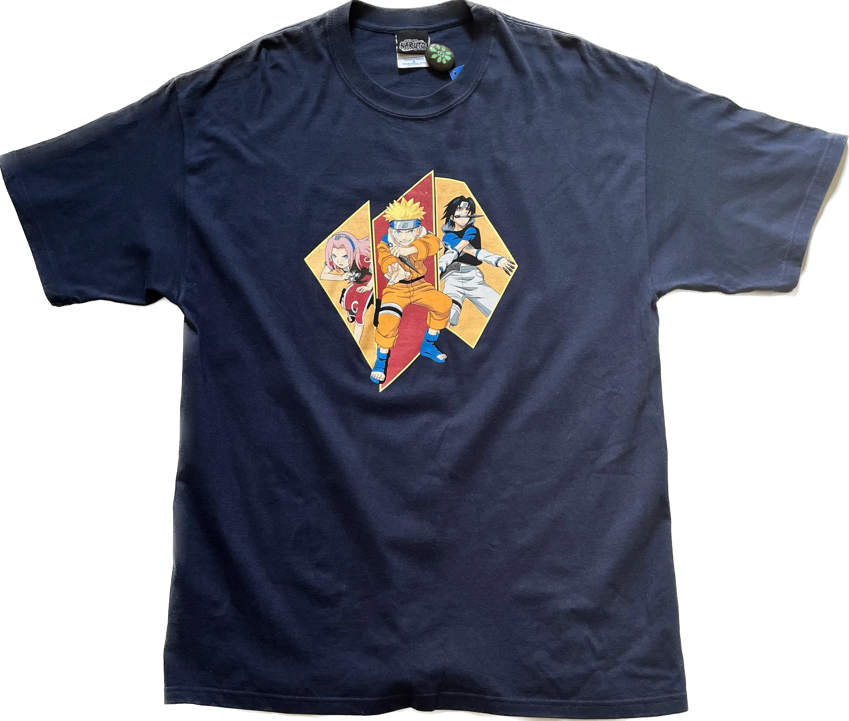 Vintage Y2K '02 Naruto Shippuden Team Blue Anime Tee