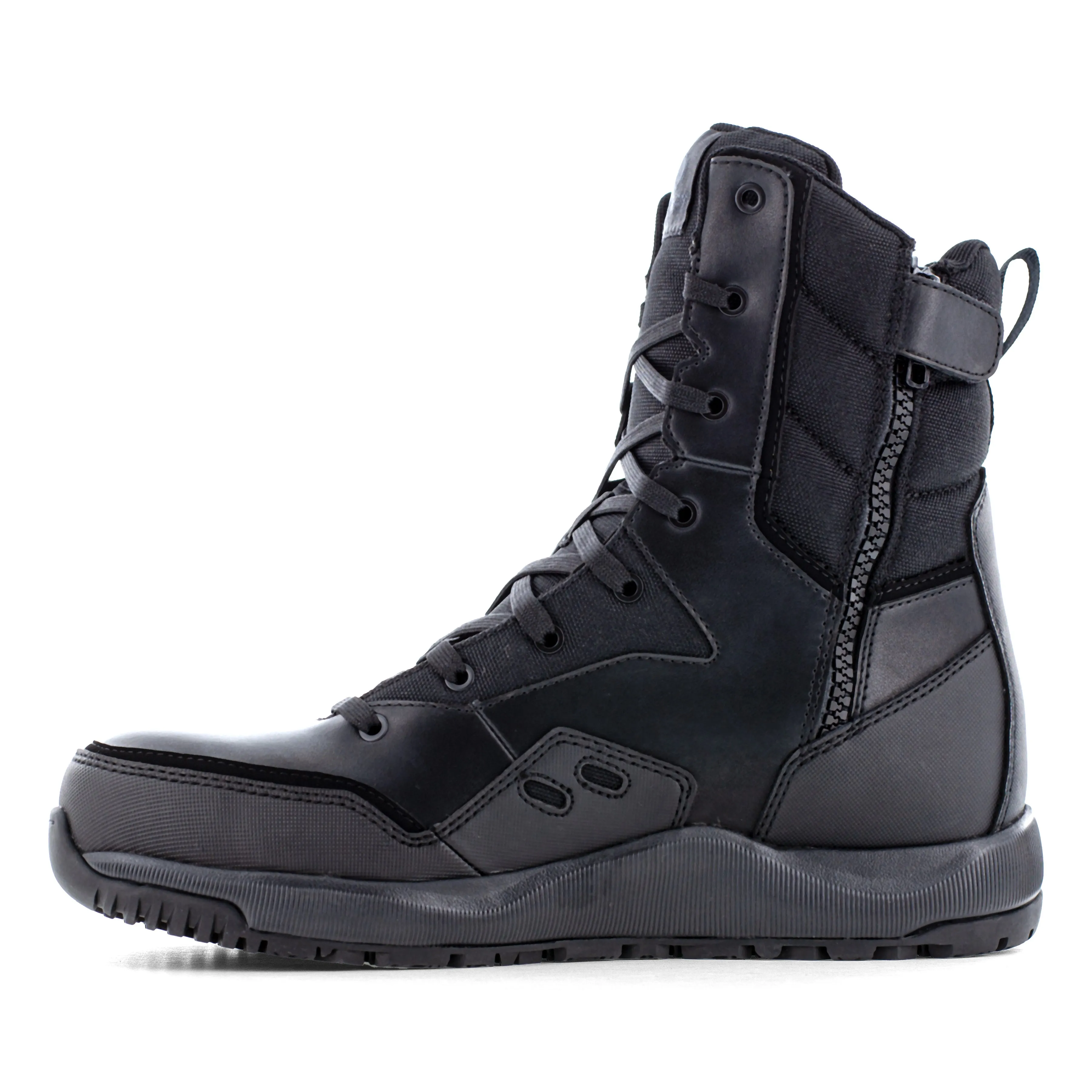 Volcom Men's Street Shield 8" Comp Toe Side Zipper Tactical Duty Boot - Black - VM30704