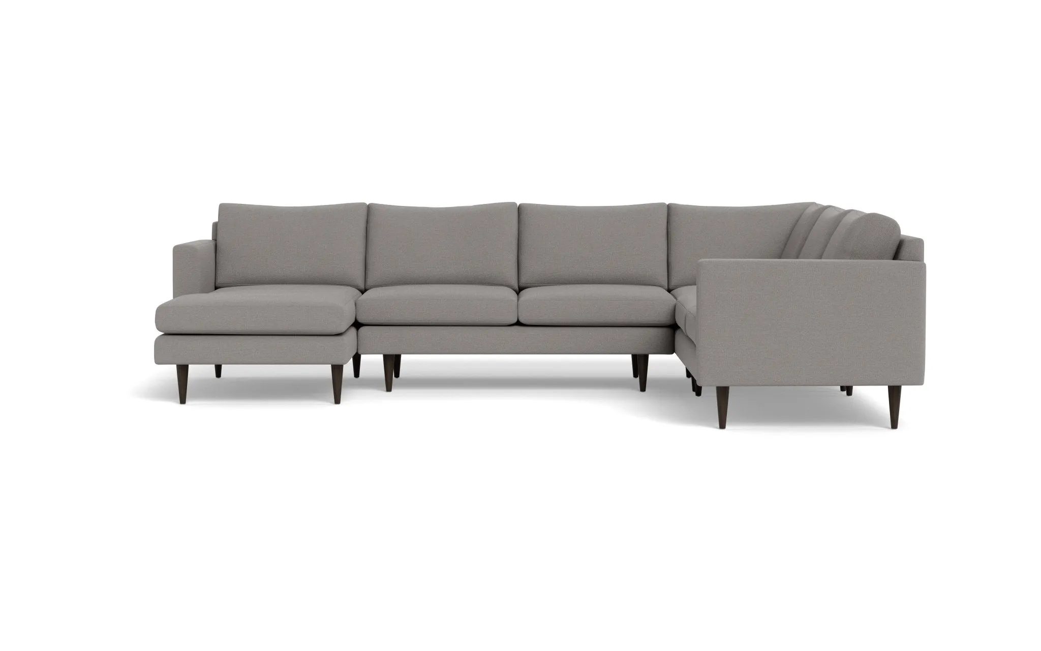 Wallace 131" Untufted Corner Sectionals w. Left Chaise