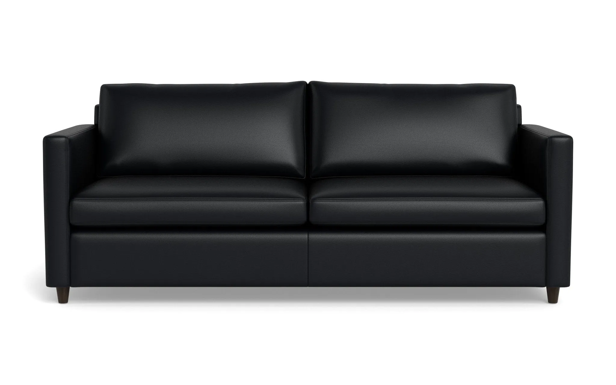 Wallace 52" Leather Untufted Twin Sleeper Sofa