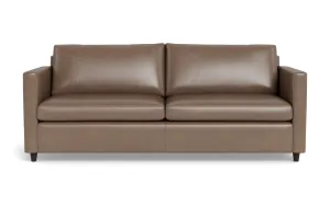 Wallace 52" Leather Untufted Twin Sleeper Sofa