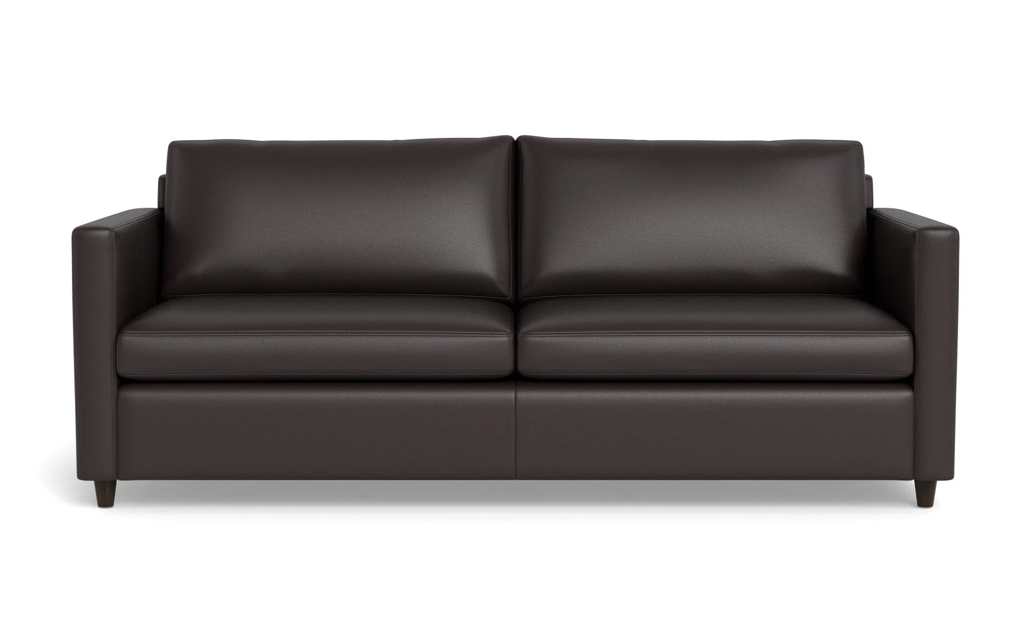Wallace 52" Leather Untufted Twin Sleeper Sofa