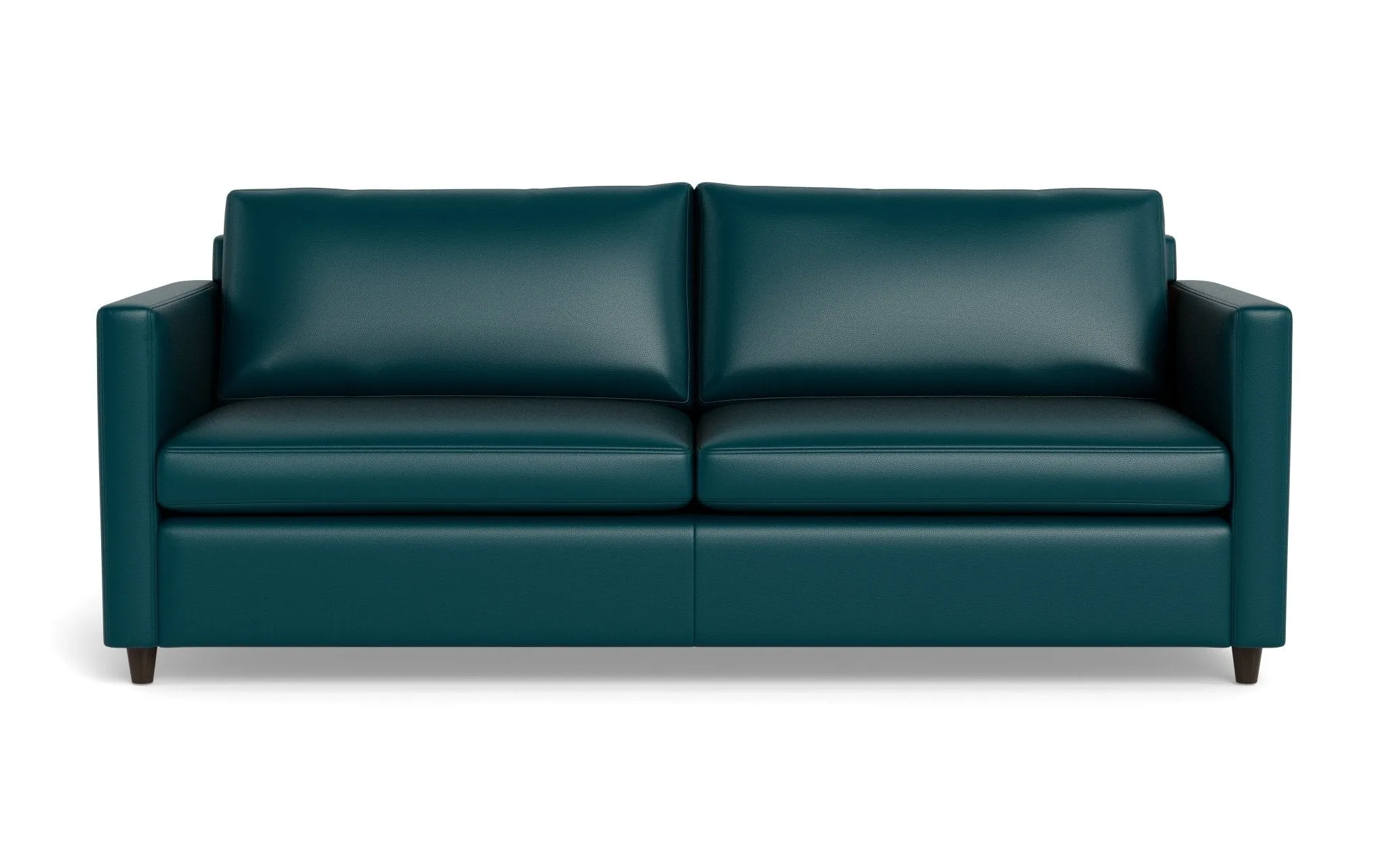 Wallace 52" Leather Untufted Twin Sleeper Sofa