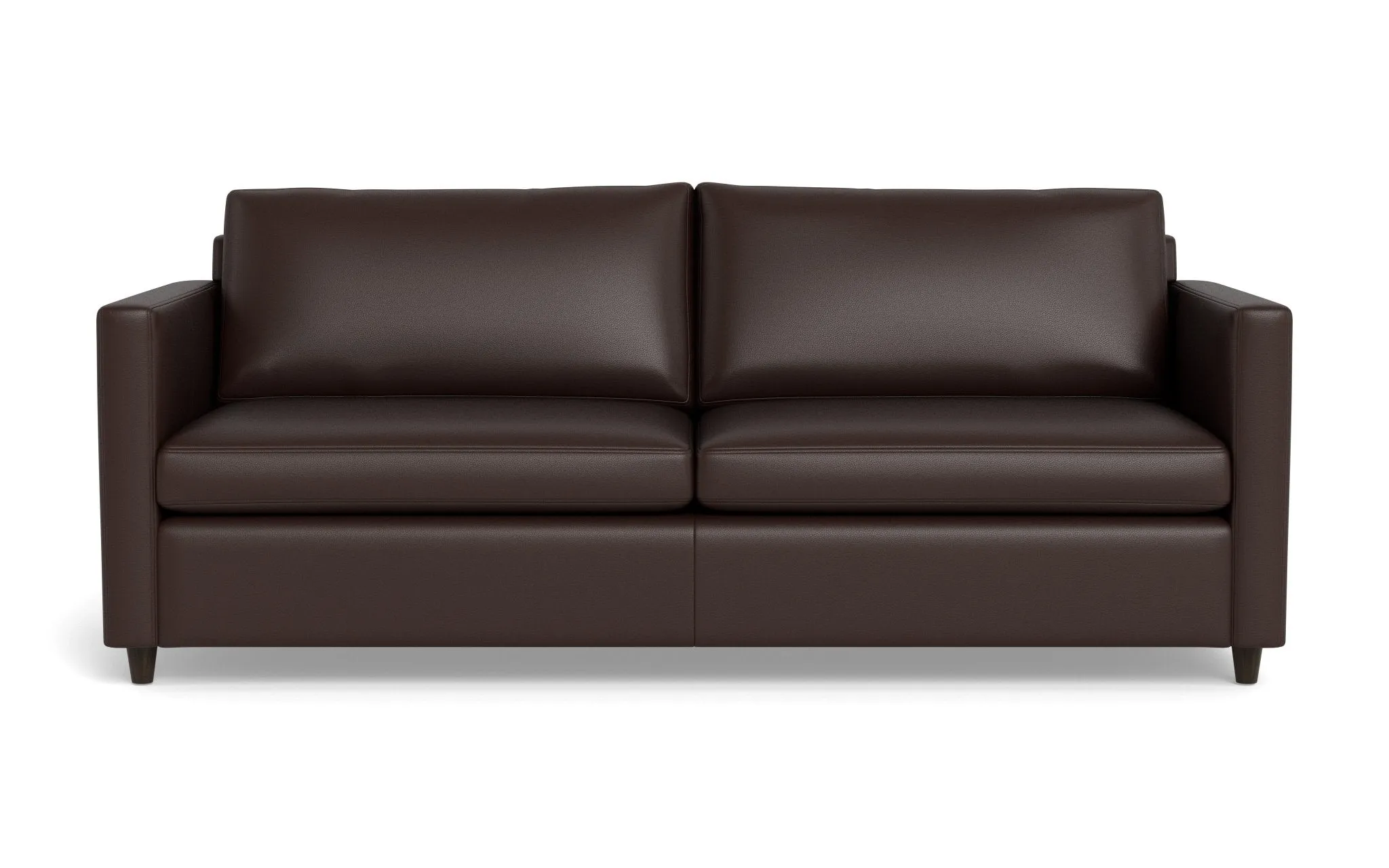 Wallace 52" Leather Untufted Twin Sleeper Sofa