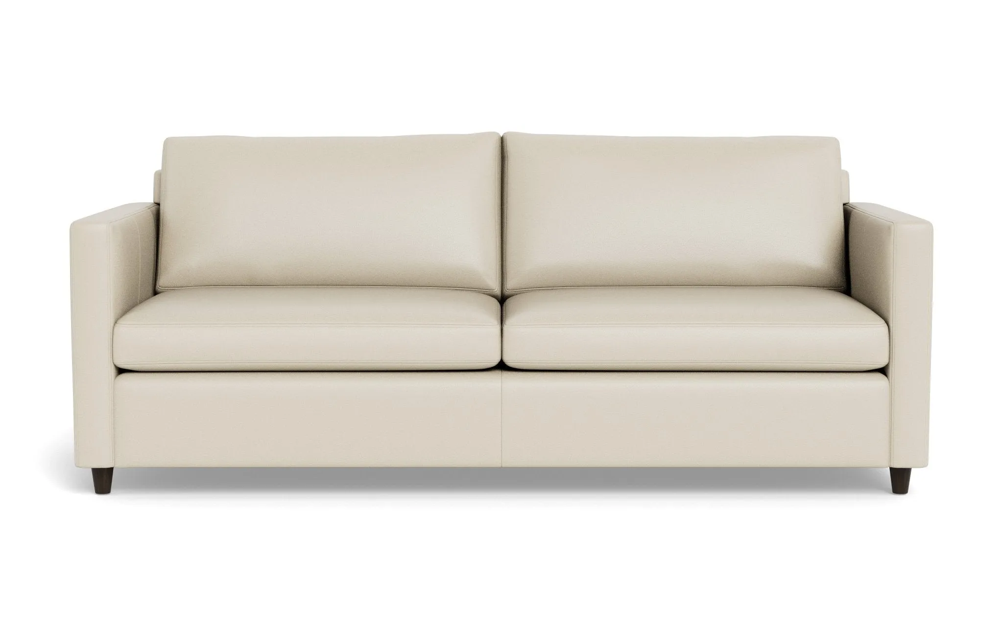 Wallace 52" Leather Untufted Twin Sleeper Sofa