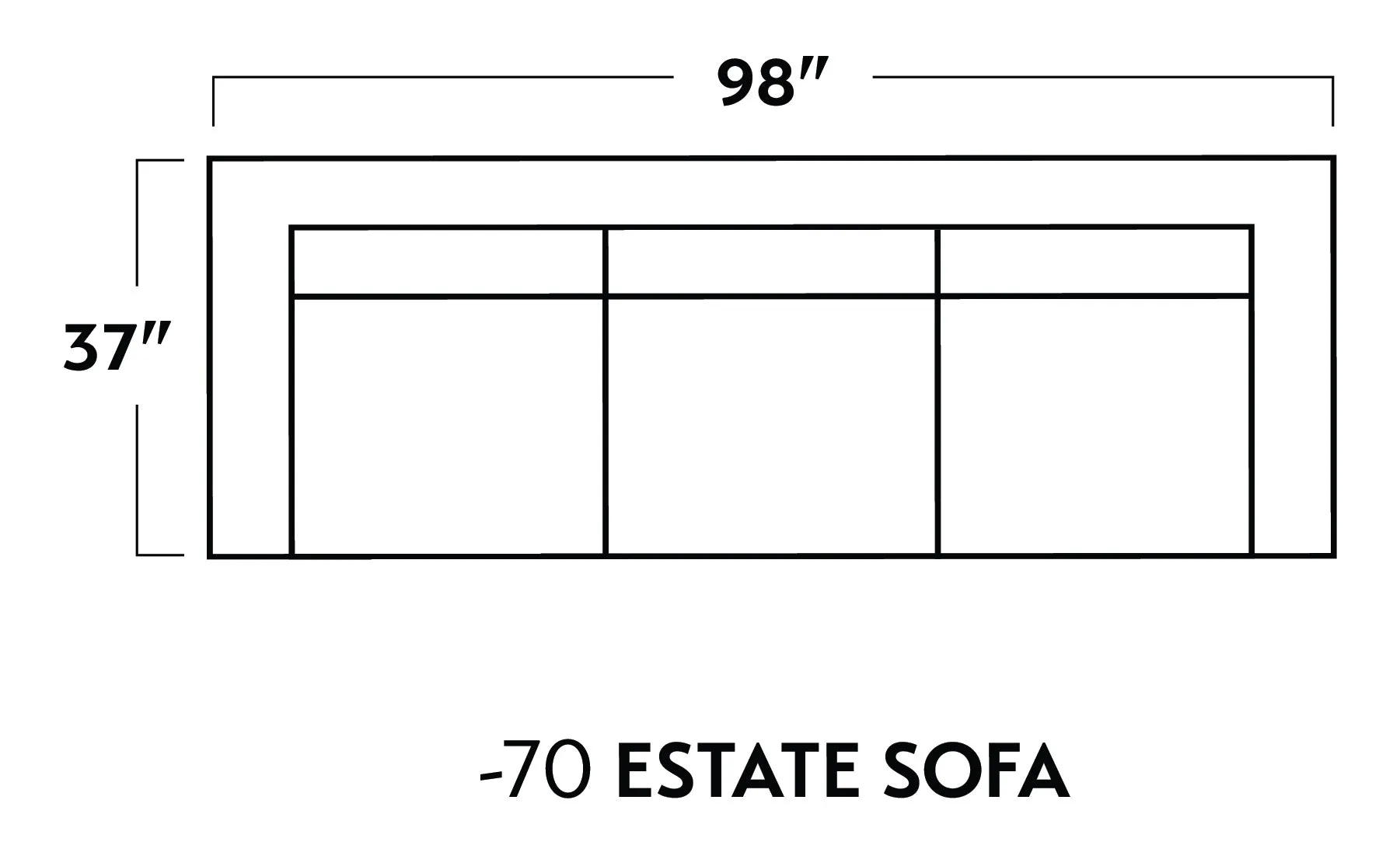 Wallace 98" Estate Sofa