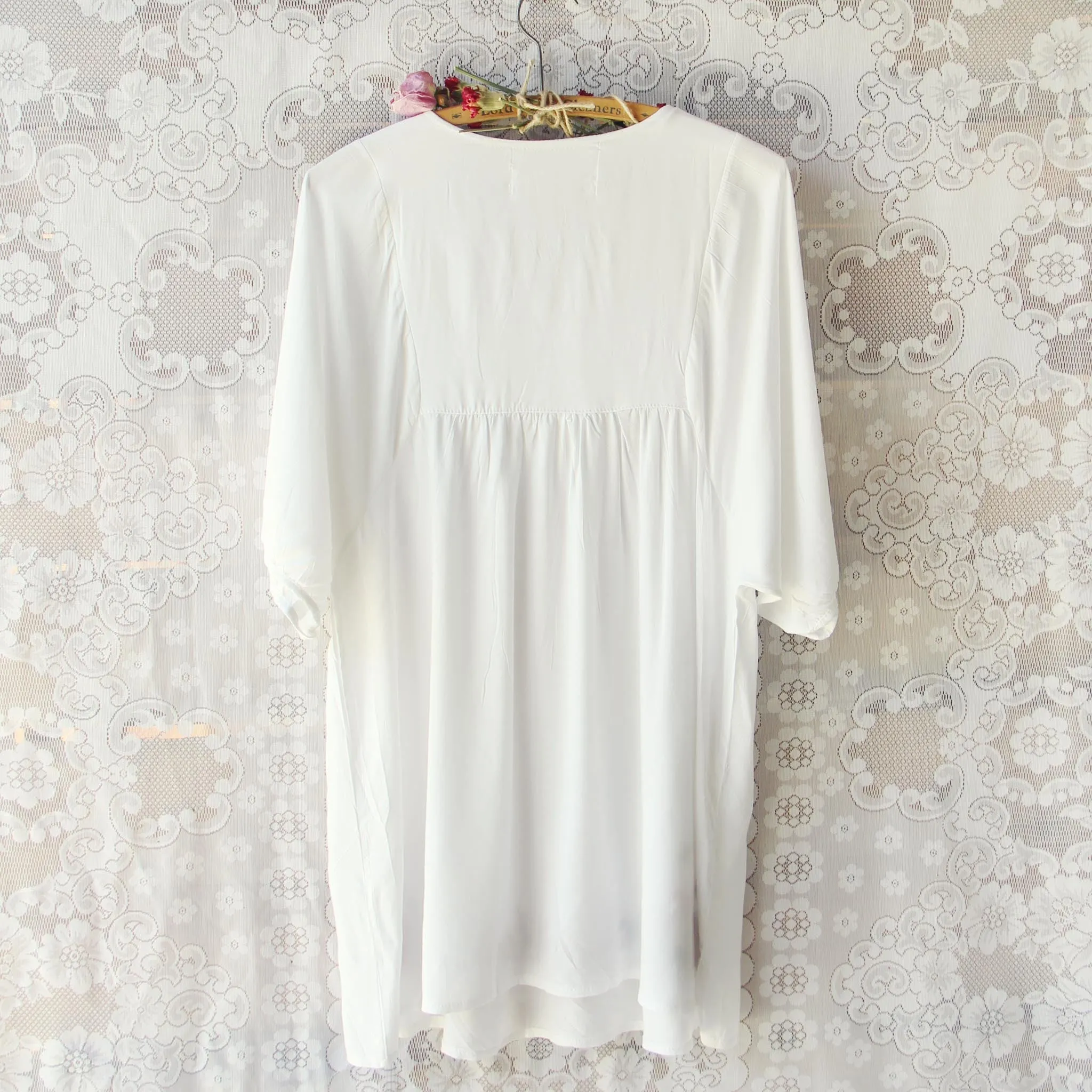 Wild Roses Dress in White (wholesale)