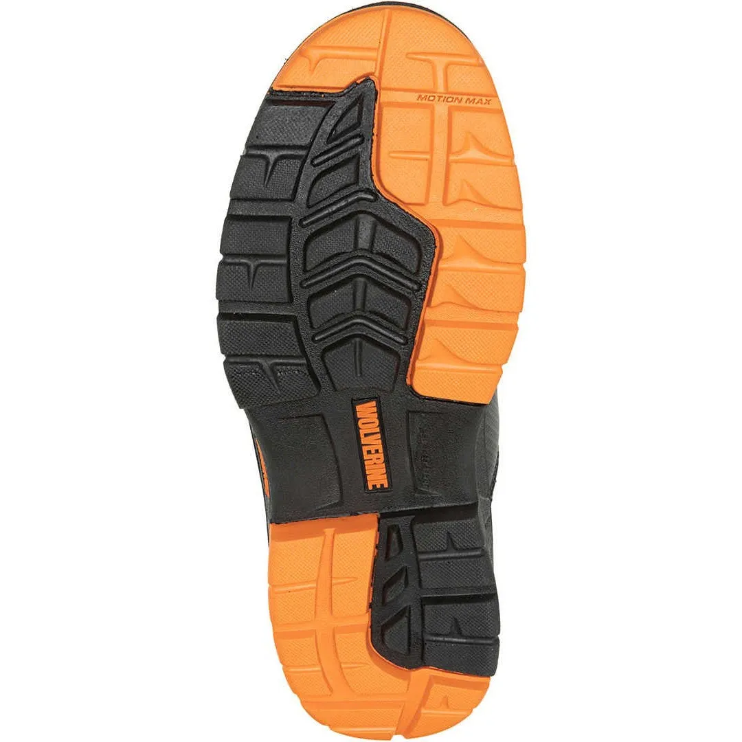 Wolverine Men's Overpass 6" Safety Toe WP Composite Toe Work Boot -Black- W241180