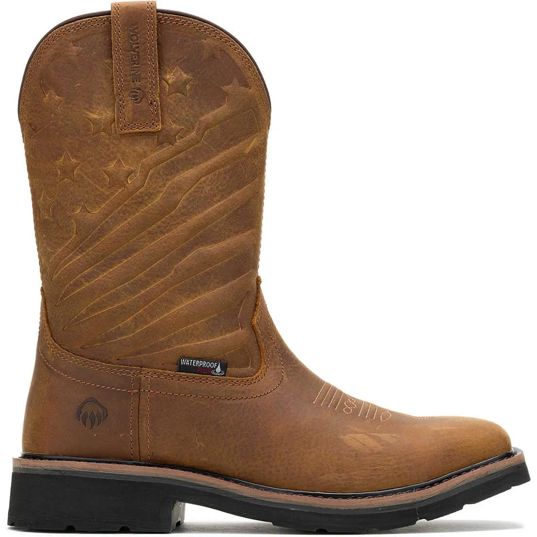 Wolverine Men's Rancher Flag Lx Steel Toe WP Work Boot -Brown- W241184