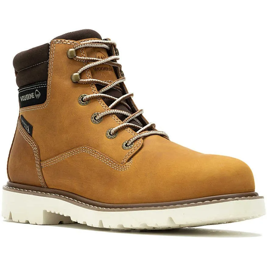 Wolverine Men's Revival 6" Soft Toe WP Work Boot - Wheat - W240008
