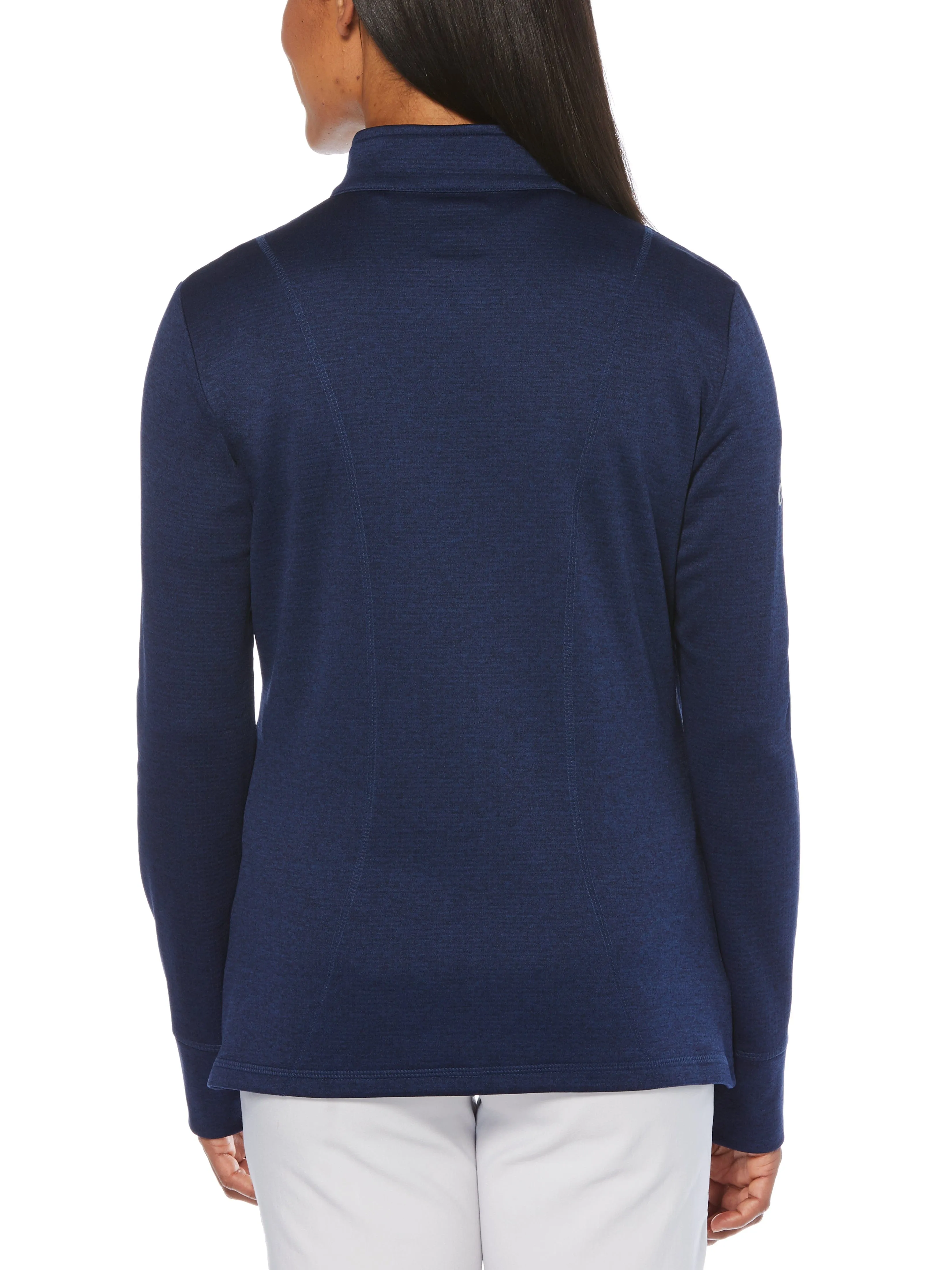 Women's Full Zip Thermal Mock Pullover
