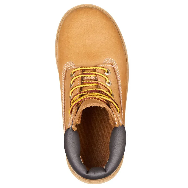 Youth's  6" Premium Nubuck Waterproof Boots, Wheat Nubuck