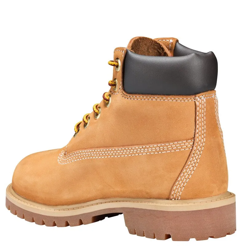 Youth's  6" Premium Nubuck Waterproof Boots, Wheat Nubuck